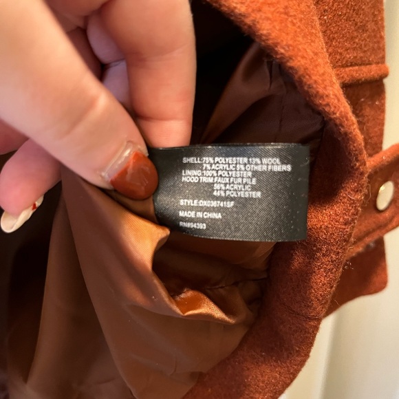 Coffeeshop New York Emmalise Hooded Wool Blend Coat - Picture 8 of 9